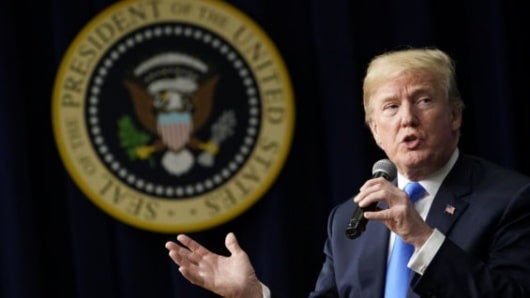 Donald Trump, presidente de Estados Unidos. Foto: AFP