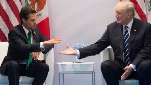Peña Nieto y Donald Trump. Foto: Saúl Loeb/AFP