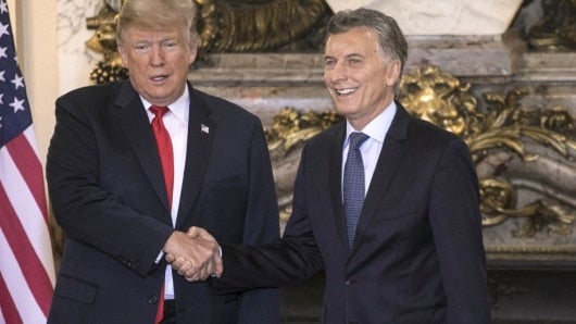 Donald Trump y Mauricio Macri. Foto: AFP