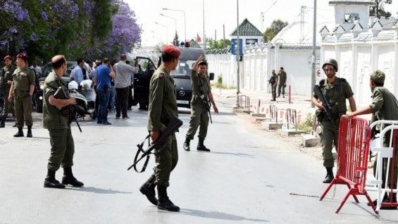 El cuartel está ubicado cerca al lugar donde extremistas atentaron contra civiles en marzo. Foto: AFP