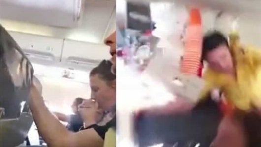 FOTO: Fuerte turbulencia en un avión