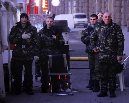 Varios veteranos del movimiento proeuropeo. Foto: EFE