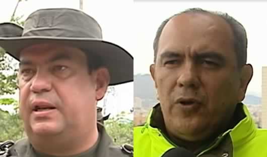 General (r) César Augusto Pinzón y el coronel (r) Germán Jaimes.