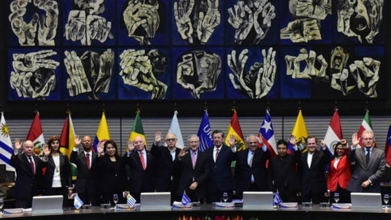 Cancilleres de Unasur en Quito. Foto: AFP.