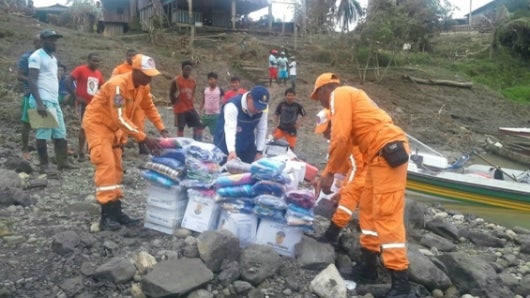 Las temporada invernal afecta con frecuencia al Chocó, departamento de unos 490.000 habitantes. Foto: UNGRD.