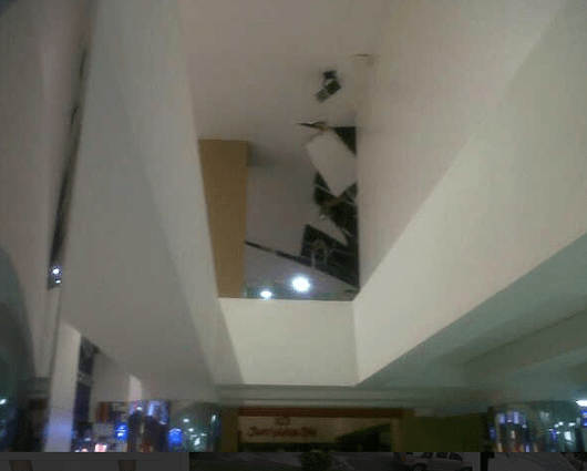 Así lucía la estructura tras el desplome. Foto: @OSCARSAURITH