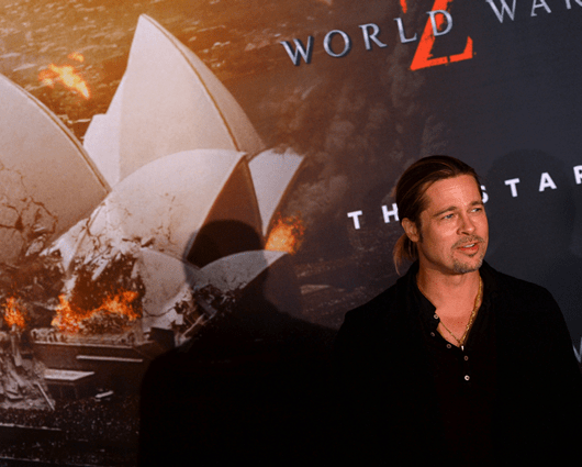 Brad Pitt protagonizó la primera entrega del filme sobre zombis. Foto: AFP