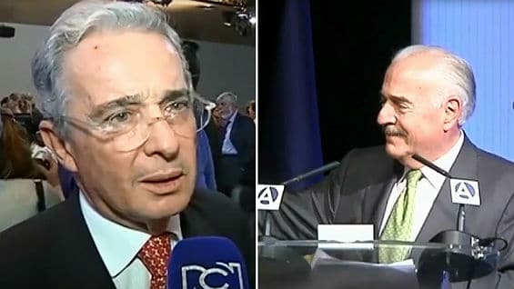 Los expresidentes Uribe y Pastrana participan en el seminario 'Vargas Llosa: Culturas, ideas y libertad'. Foto Noticias RCN