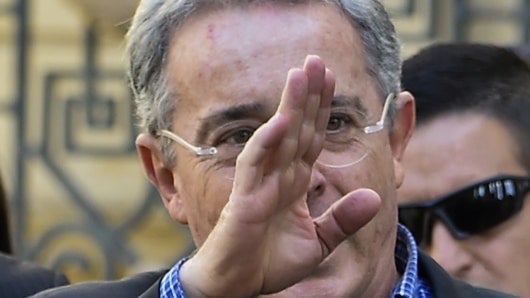 Álvaro Uribe Vélez, senador y expresidente de Colombia. Foto: AFP
