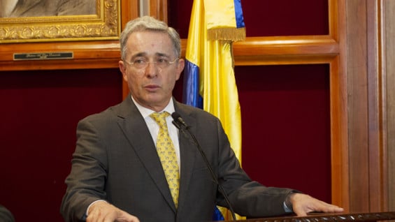 Álvaro Uribe, expresidente y senador. Foto: AFP.