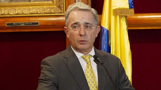 Álvaro Uribe, expresidente y senador. Foto: AFP.