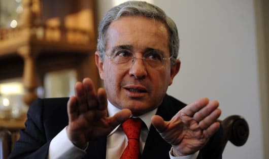 El expresidente Álvaro Uribe Vélez. Foto: AFP.