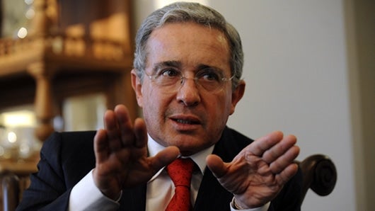 El expresidente y ahora senador Álvaro Uribe Vélez. Foto: AFP.