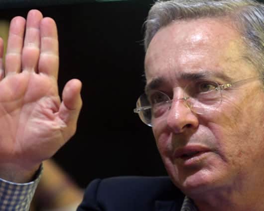 El expresidente y senador Álvaro Uribe. Foto: Twitter.