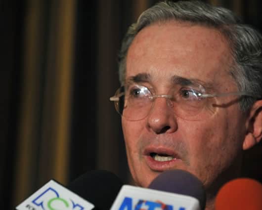 El expresidente Álvaro Uribe Vélez. Foto: AFP.