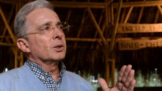 El expresidente Álvaro Uribe Vélez. Foto: AFP.