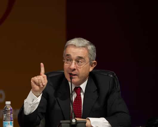 Álvaro Uribe Vélez, expresidente colombiano. Foto: AFP