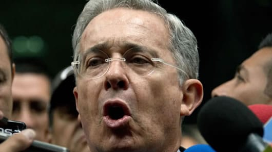 El expresidente y senador Álvaro Uribe Vélez. Foto: AFP.