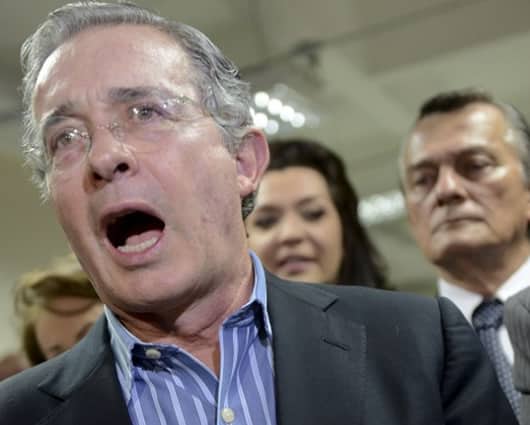 El expresidente Álvaro Uribe. Foto: AFP