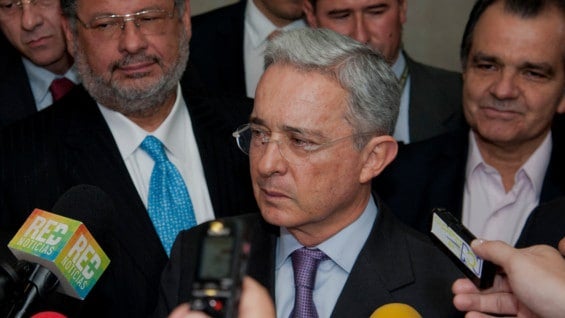 Álvaro Uribe. Foto: Archivo AFP
