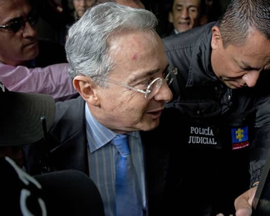 El expresidente Álvaro Uribe Vélez. Foto: AFP.