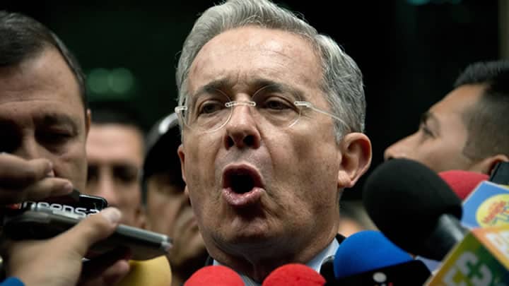 El expresidente Álvaro Uribe Vélez. Foto: AFP.