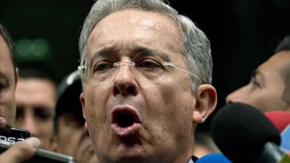 El expresidente y senador Álvaro Uribe Vélez. Foto: AFP.