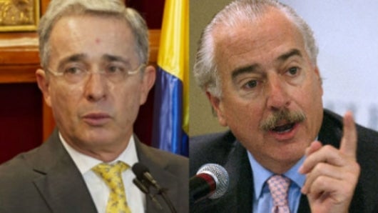 Expresidentes Álvaro Uribe y Andrés Pastrana. Foto: archivo