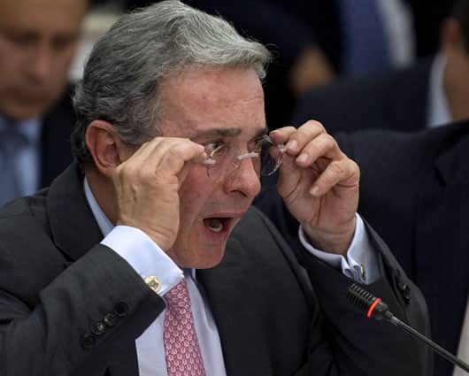 El expresidente Álvaro Uribe Vélez. Foto: AFP.