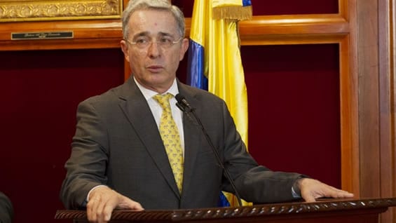 Álvaro Uribe Vélez, senador. Foto: AFP
