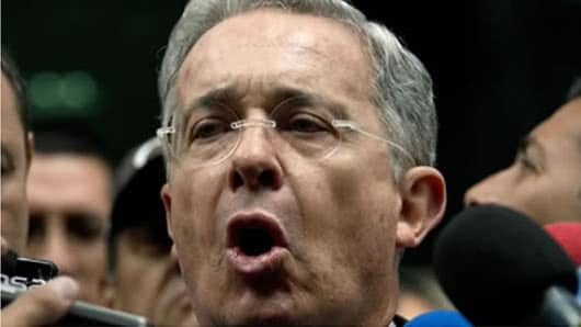 El expresidente y senador Álvaro Uribe Vélez. Foto: AFP