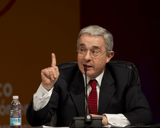 Álvaro Uribe Vélez, expresidente colombiano. Foto: AFP