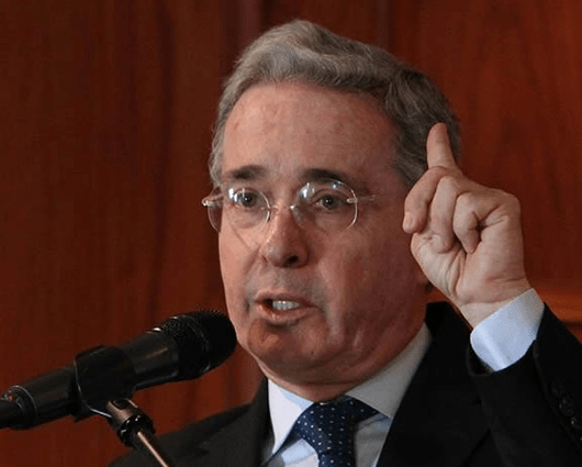 Álvaro Uribe Vélez, expresidente colombiano. Foto: AFP