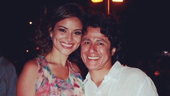 Valentina Cuervo y Herney Luna durante la entrega de los premios India Catalina.