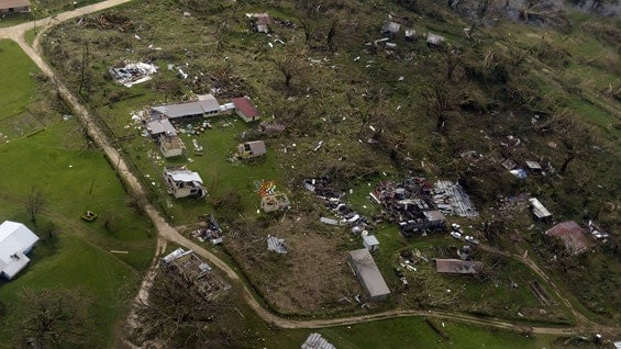 Vanuatu intenta recuperarse del paso del ciclón Pam, que ha devastado esta pequeña nación del Pacífico Sur. Foto: AFP.