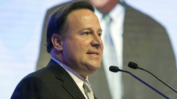 Juan Carlos Varela, presidente de Panamá. Foto: EFE.
