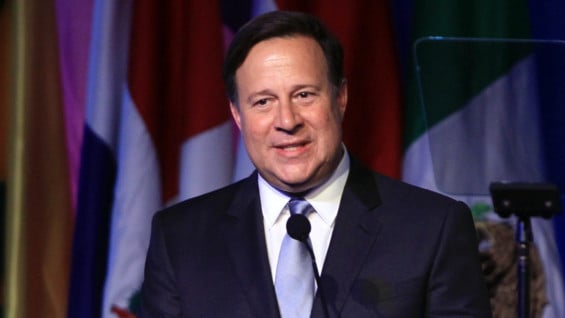 Juan Carlos Varela, presidente de Panamá. Foto: EFE
