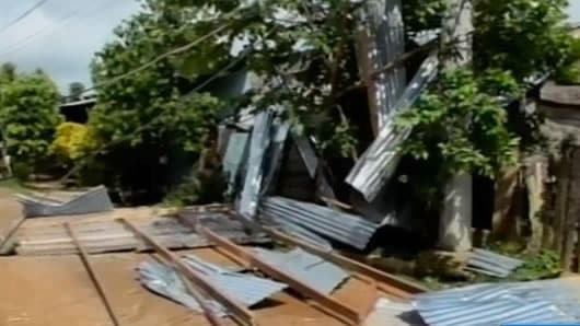La fuerte brisa destechó 250 viviendas en Montelíbano. Foto: Noticias RCN.