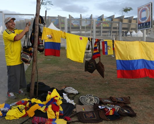 Colombia se toma Brasil. Foto: EFE
