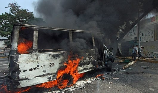 Las manifestaciones han dejado casi tres decenas de muertos y cientos de heridos. Foto: AFP.