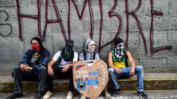 Opositores venezolanos. Foto: Ronaldo Schemidt / AFP