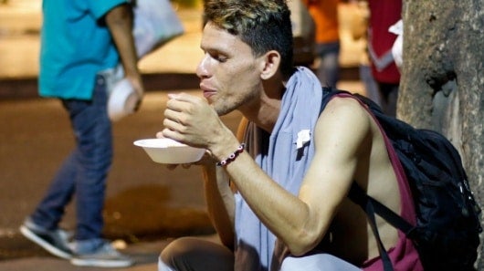 Migrante venezolano. Foto: AFP