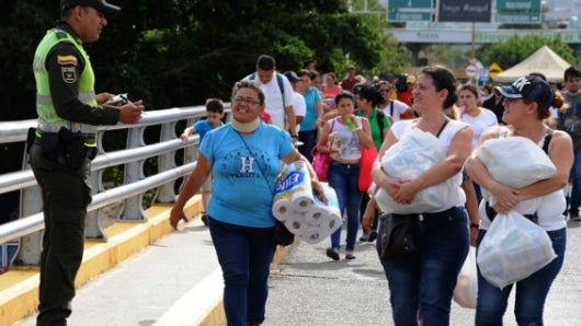 Unos 30.000 venezolanos cruzaron la frontera. Foto: AFP