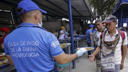 FOTO: Venezolanos en Cúcuta. AFP