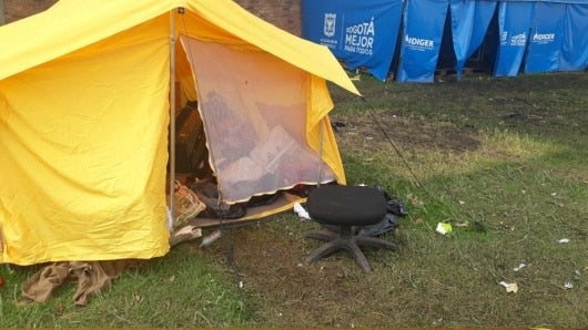 Las instalaciones fueron atacadas.