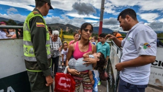Migrantes venezolanos. Foto: AFP