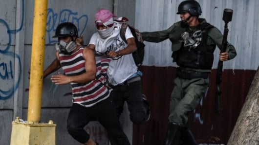 Disturbios en Venezuela. Foto: Juan Barreto/AFP