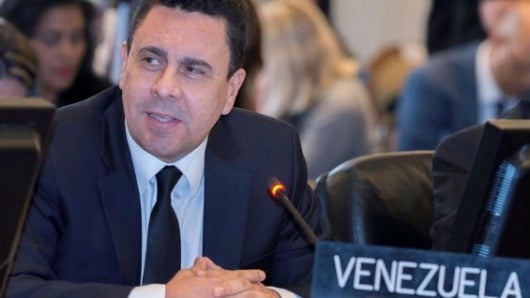 Samuel Moncada, viceministro de Venezuela para Norteamérica y embajador de su país ante la OEA. Foto: EFE