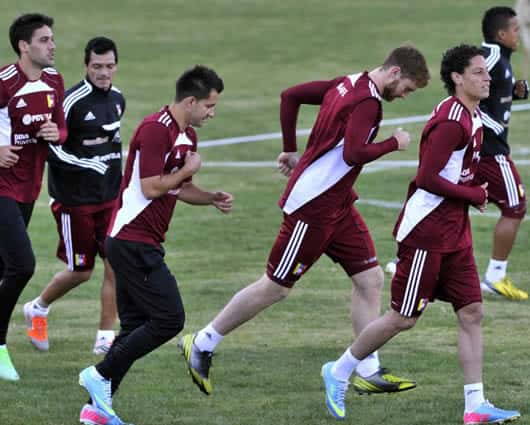 Venezuela viene de caer frente a Chile por 3-0 en Santiago. Foto: AFP