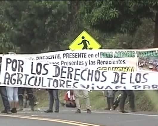 En Caldono (Cauca) se presentaron los mayores bloqueos. Foto: Noticias RCN